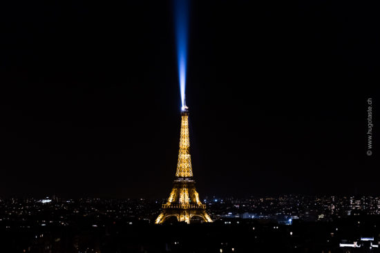 Blick von Arc de Triomphe de l’Étoile: Eiffelturm